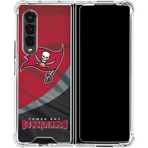 NFL Tampa Bay Buccaneers Galaxy Z Fold4 5G Clear Case