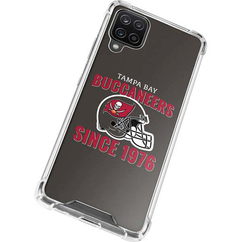 NFL Tampa Bay Buccaneers Helmet Galaxy A12 Clear Case