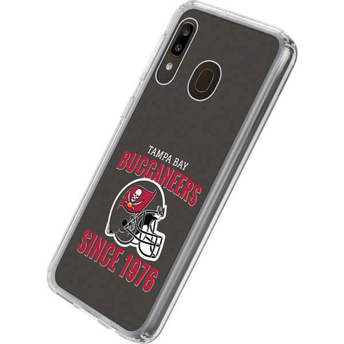 NFL Tampa Bay Buccaneers Helmet Galaxy A20 Clear Case