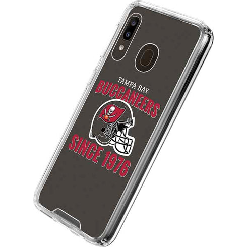 NFL Tampa Bay Buccaneers Helmet Galaxy A30 Clear Case