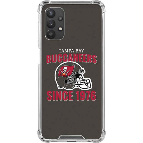 NFL Tampa Bay Buccaneers Helmet Galaxy A32 5G Clear Case