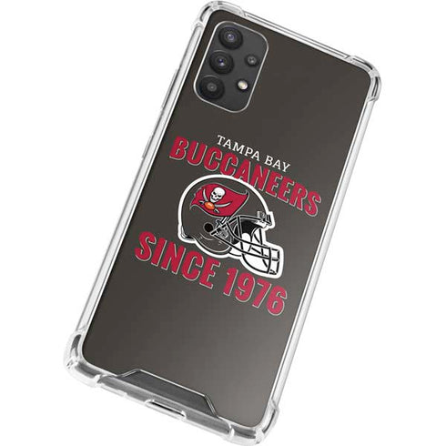 NFL Tampa Bay Buccaneers Helmet Galaxy A32 5G Clear Case