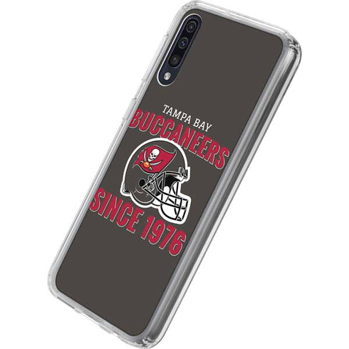 NFL Tampa Bay Buccaneers Helmet Galaxy A50 Clear Case