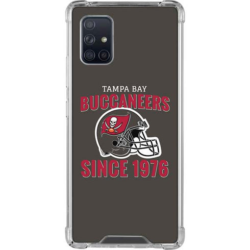 NFL Tampa Bay Buccaneers Helmet Galaxy A71 5G Clear Case