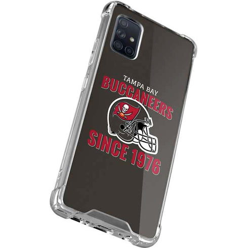 NFL Tampa Bay Buccaneers Helmet Galaxy A71 5G Clear Case