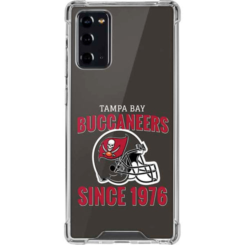 NFL Tampa Bay Buccaneers Helmet Galaxy Note20 5G Clear Case