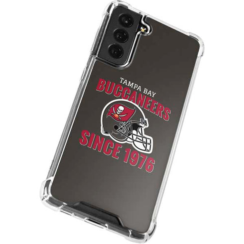 NFL Tampa Bay Buccaneers Helmet Galaxy S21 FE Clear Case