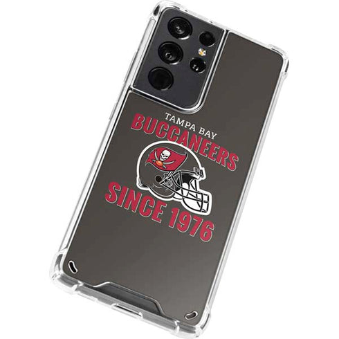 NFL Tampa Bay Buccaneers Helmet Galaxy S21 Ultra 5G Clear Case