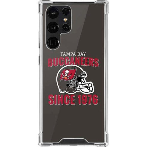 NFL Tampa Bay Buccaneers Helmet Galaxy S22 Ultra Clear Case