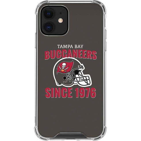 NFL Tampa Bay Buccaneers Helmet iPhone 12 Mini Clear Case