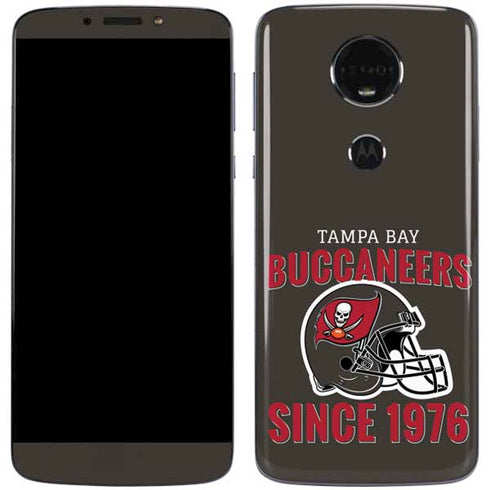 NFL Tampa Bay Buccaneers Helmet Moto E5 Plus Skin