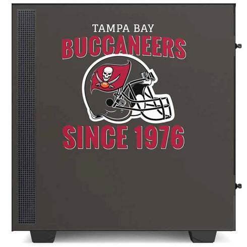 NFL Tampa Bay Buccaneers Helmet NZXT H510 Compact ATX Mid-Tower Case Skin