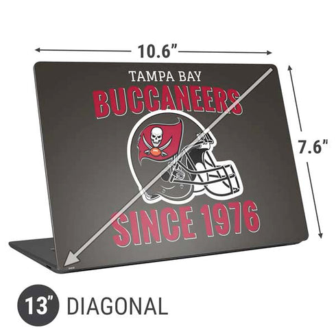 NFL Tampa Bay Buccaneers Helmet Universal Laptop 13in (10.6 x 7.6in) Skin