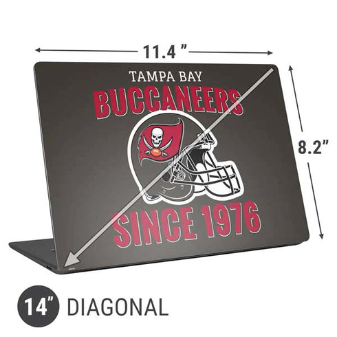 NFL Tampa Bay Buccaneers Helmet Universal Laptop 14in (11.4 x 8.2in) Skin