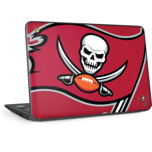 NFL Tampa Bay Buccaneers Large Logo HP Chromebook Skin