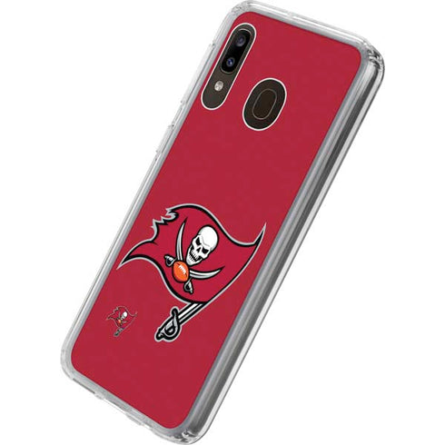 NFL Tampa Bay Buccaneers Large Logo Galaxy A20 Clear Case