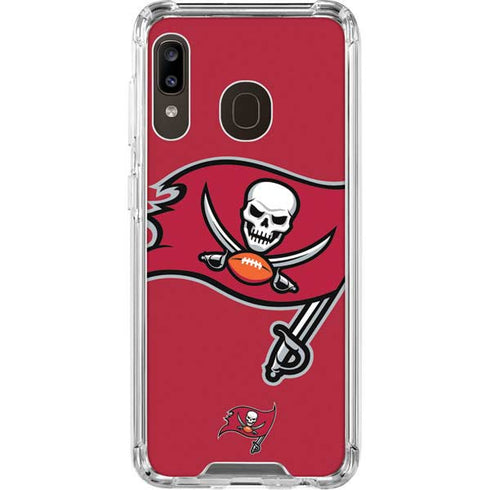 NFL Tampa Bay Buccaneers Large Logo Galaxy A30 Clear Case