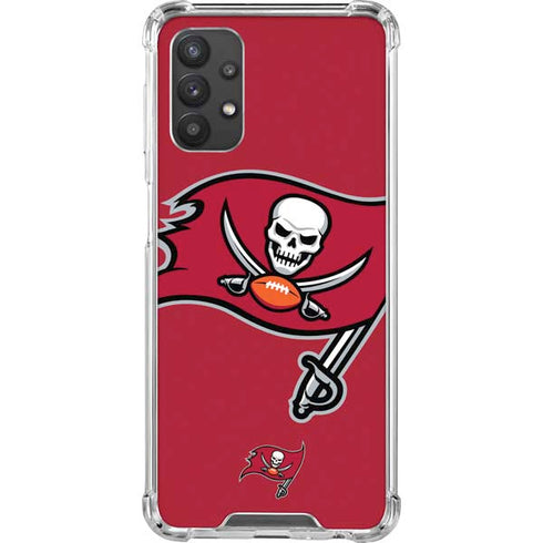 NFL Tampa Bay Buccaneers Large Logo Galaxy A32 5G Clear Case