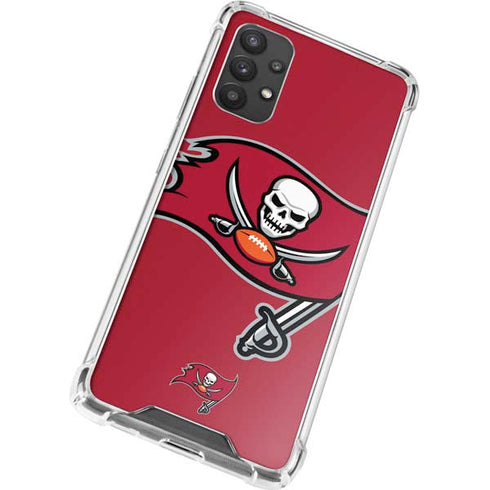 NFL Tampa Bay Buccaneers Large Logo Galaxy A32 5G Clear Case