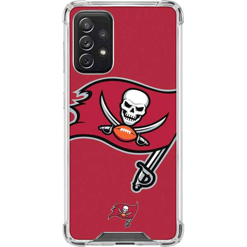NFL Tampa Bay Buccaneers Large Logo Galaxy A72 5G Clear Case