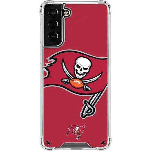 NFL Tampa Bay Buccaneers Large Logo Galaxy S21 Plus 5G Clear Case