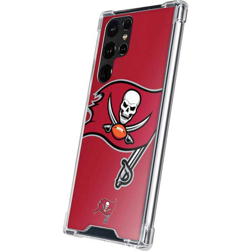 NFL Tampa Bay Buccaneers Large Logo Galaxy S22 Ultra Clear Case