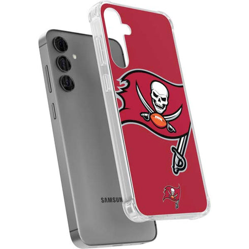 NFL Tampa Bay Buccaneers Large Logo Galaxy S24 Plus Clear Case