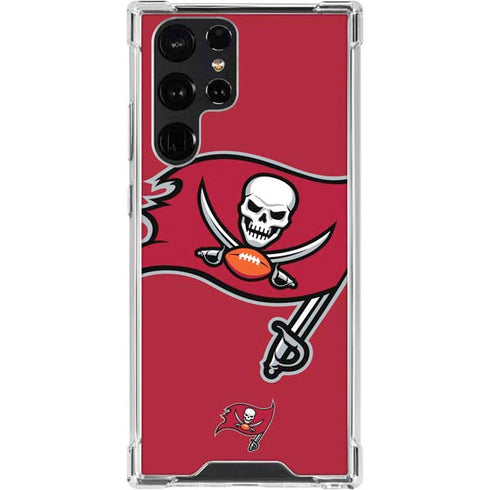 NFL Tampa Bay Buccaneers Large Logo Galaxy S24 Ultra Clear Case