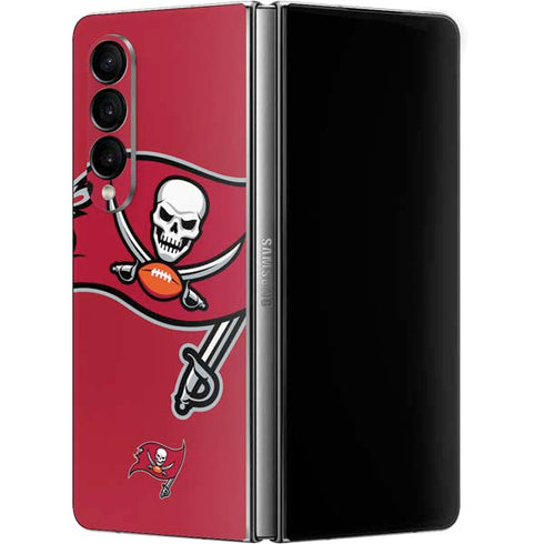 NFL Tampa Bay Buccaneers Large Logo Galaxy Z Fold4 5G Skin