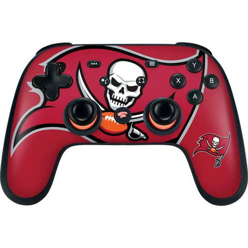 NFL Tampa Bay Buccaneers Large Logo Google Stadia Controller Skin