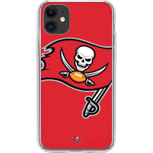 NFL Tampa Bay Buccaneers Large Logo iPhone 11 Clear Case