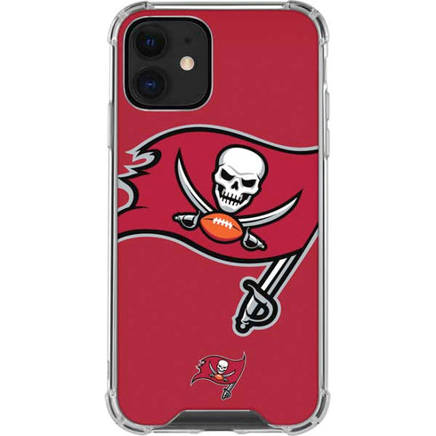 NFL Tampa Bay Buccaneers Large Logo iPhone 12 Mini Clear Case