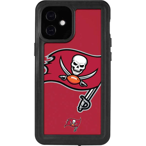 NFL Tampa Bay Buccaneers Large Logo iPhone 12 Mini Waterproof Case