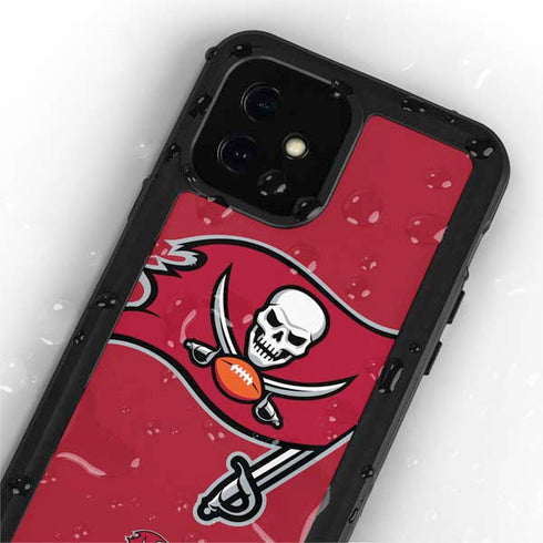 NFL Tampa Bay Buccaneers Large Logo iPhone 12 Mini Waterproof Case