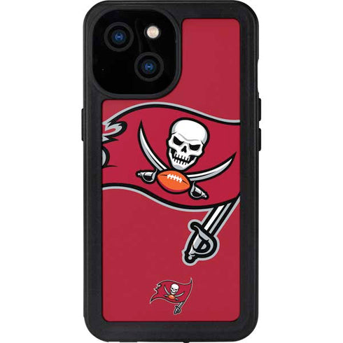 NFL Tampa Bay Buccaneers Large Logo iPhone 13 Mini Waterproof Case