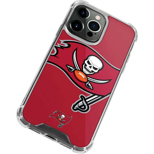 NFL Tampa Bay Buccaneers Large Logo iPhone 13 Pro Clear Case