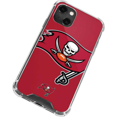 NFL Tampa Bay Buccaneers Large Logo iPhone 14 Plus Clear Case
