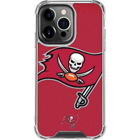 NFL Tampa Bay Buccaneers Large Logo iPhone 15 Pro Clear Case