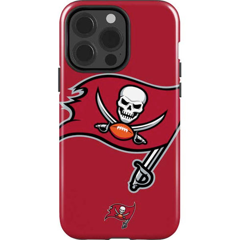 NFL Tampa Bay Buccaneers Large Logo iPhone 15 Pro Impact Case