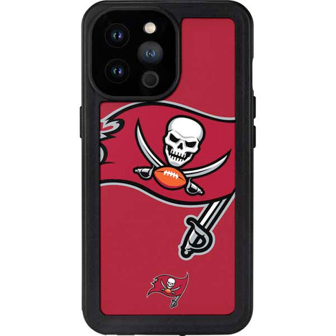 NFL Tampa Bay Buccaneers Large Logo iPhone 14 Pro Max Waterproof Case