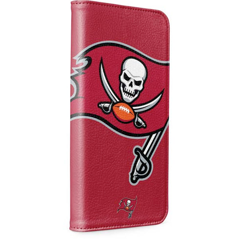 NFL Tampa Bay Buccaneers Large Logo iPhone 15 Plus Folio Case