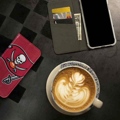 NFL Tampa Bay Buccaneers Large Logo iPhone 15 Pro Folio Case