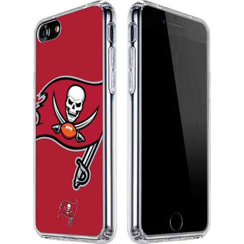 NFL Tampa Bay Buccaneers Large Logo iPhone SE (2nd & 3rd Gen) Clear Case