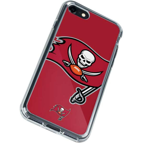 NFL Tampa Bay Buccaneers Large Logo iPhone SE (2nd & 3rd Gen) Clear Case