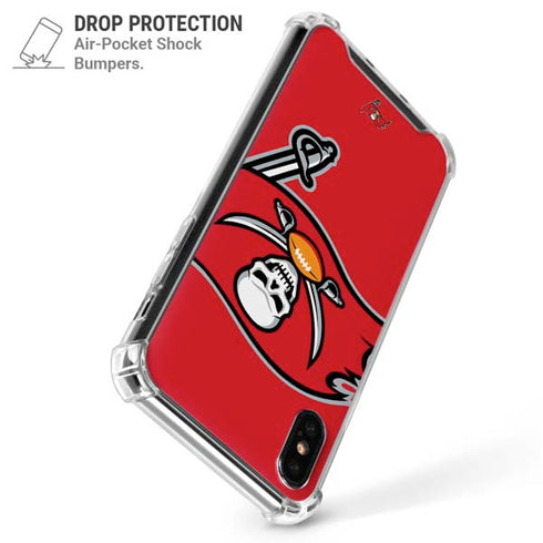 NFL Tampa Bay Buccaneers Large Logo iPhone X/XS Clear Case