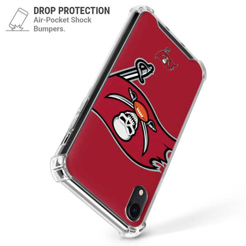 NFL Tampa Bay Buccaneers Large Logo iPhone XR Clear Case