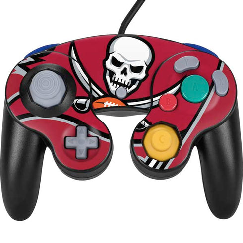 NFL Tampa Bay Buccaneers Large Logo Nintendo GameCube Controller Skin