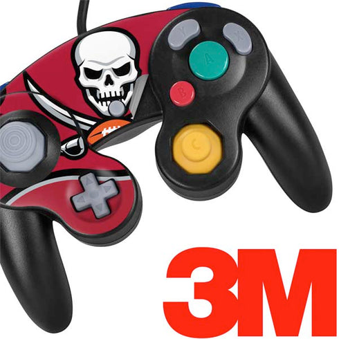 NFL Tampa Bay Buccaneers Large Logo Nintendo GameCube Controller Skin