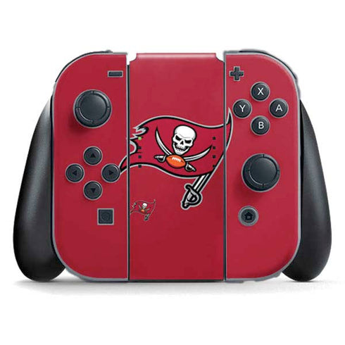 NFL Tampa Bay Buccaneers Large Logo Nintendo Switch (2017-2021) Joy-Con Controller Skin