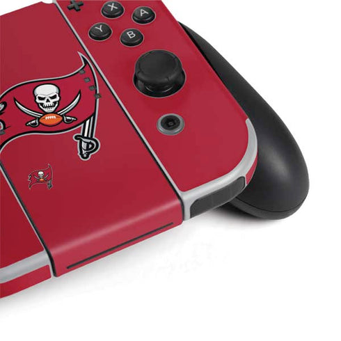 NFL Tampa Bay Buccaneers Large Logo Nintendo Switch OLED (2021) Skin